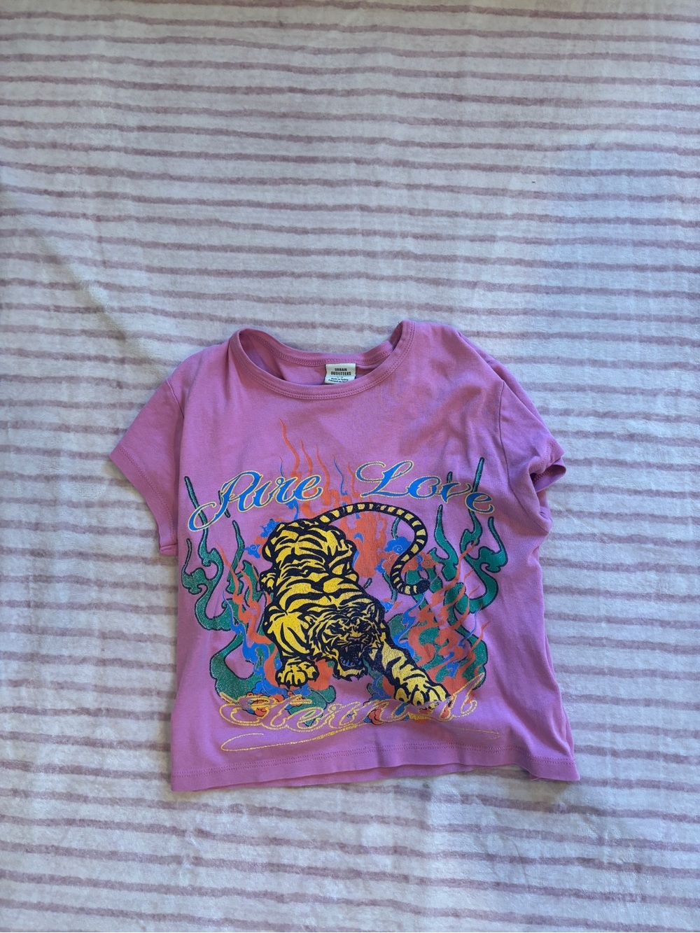 Urban Outfitters pure love tiger baby tee
